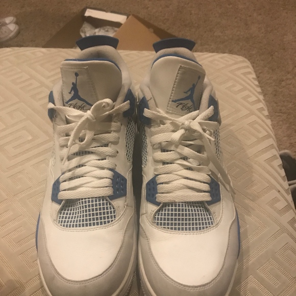 Jordan retro 4 military blue size 14 main image 6